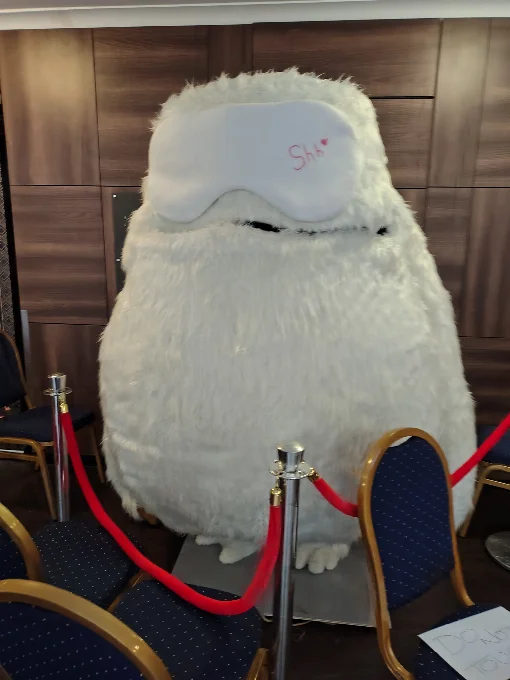 Full size Snow Baby at the Discworld Convention