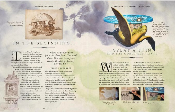 Extract from Designing Terry Pratchett's Discworld featuring The Great A'Tuin 