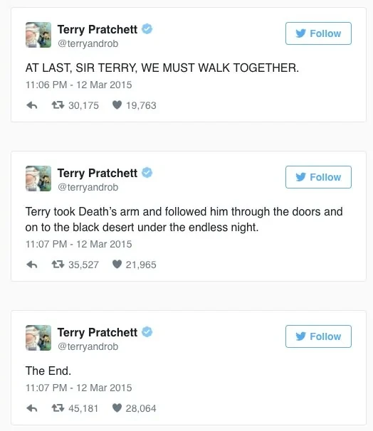 Terry's Last Tweets