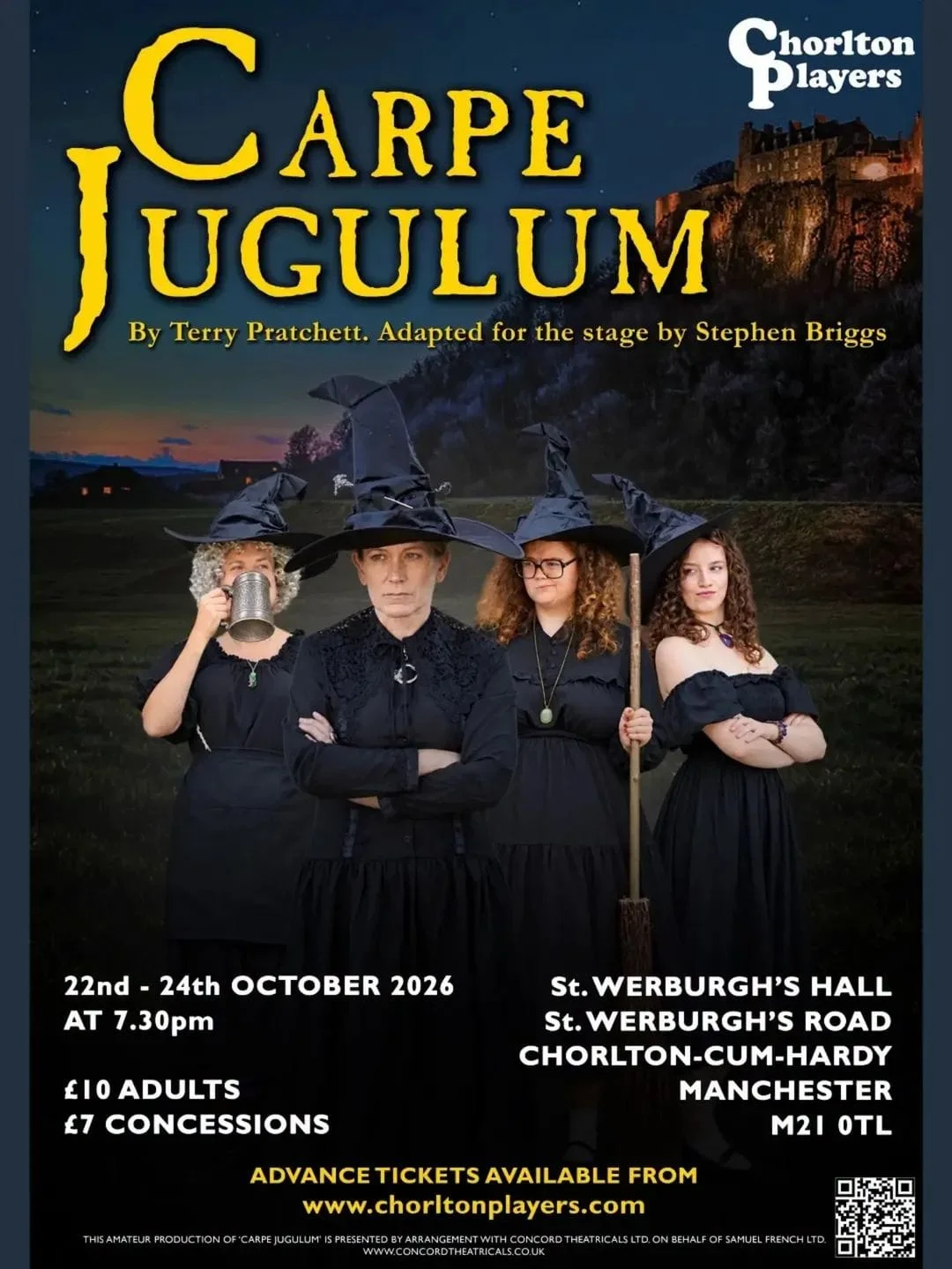 Poster for Carpe Jugulum performed by Chorlton Players Poster for Carpe Jugulum performed by Chorlton Players