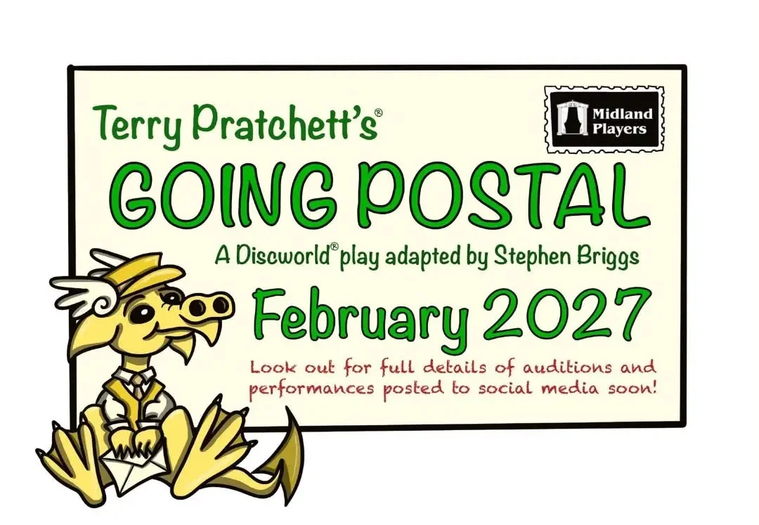Poster for Going Postal performed by Midland Players Poster for Going Postal performed by Midland Players