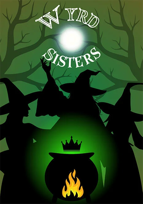 Poster for Wyrd Sistersperformed by Halifax Playhouse