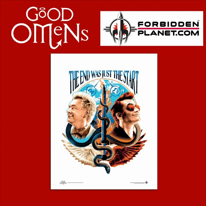 Good Omens Art Print: The End Was Just The Start 