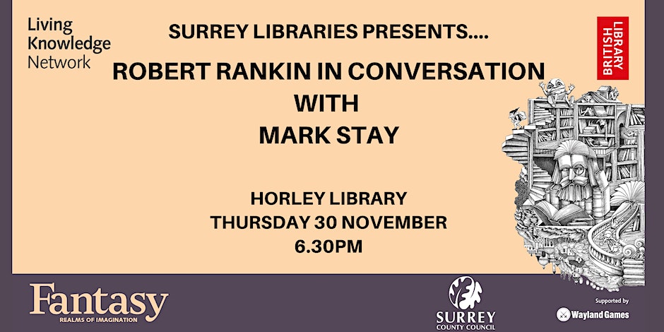 Robert Rankin in Conversation with Mark Stay Robert Rankin in Conversation with Mark Stay