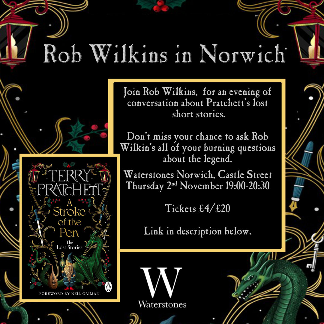 Rob Wilkins in Waterstone's Norwich Waterstones Norwich have a conversation with Rob Wilkins about the new anthology book A Stroke of the Pen