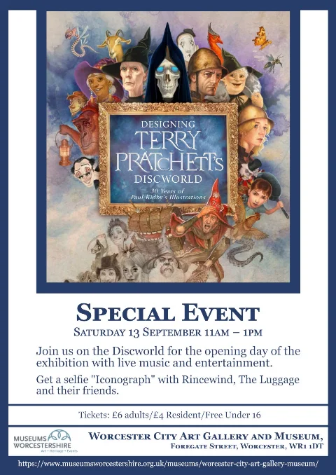 Image with details of the special event on the opening of the exhibition on Saturday 13th September 2025