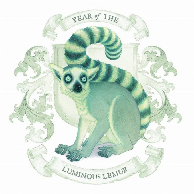 Year of the Luminous Lemur 2025 Image of a Lemur with the words Year of the Luminous Lemur