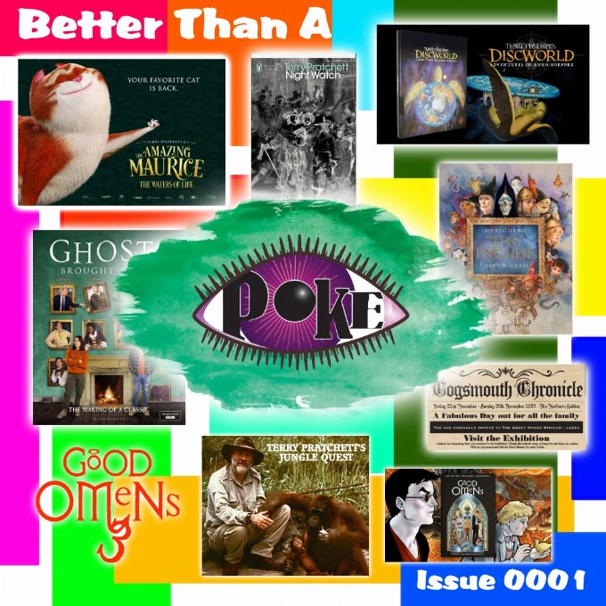 Better Than a Poke in the Eye - Newsletter 1 - October 2024 Colourful image depicting some of the news items from this month